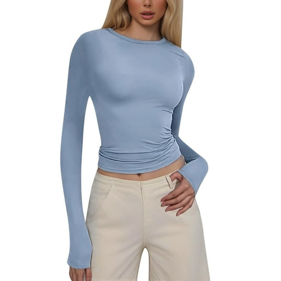 EDFBUYKRS Fall Plus Size Shirts for Women Long Sleeve Tops Pullover with Buttons Down Bloues Casual Loose Fit Pullover V-Neck Tunics Tops Sweatshirts Xs