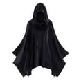 thumbnail image 1 of EDFBUYKRS Female Long Sleeve Hoodie Cape Women Hollween Cloak Fashion Solid Hooded Coat Matching Sweatshirt Outerwear Garment Xl, 1 of 7