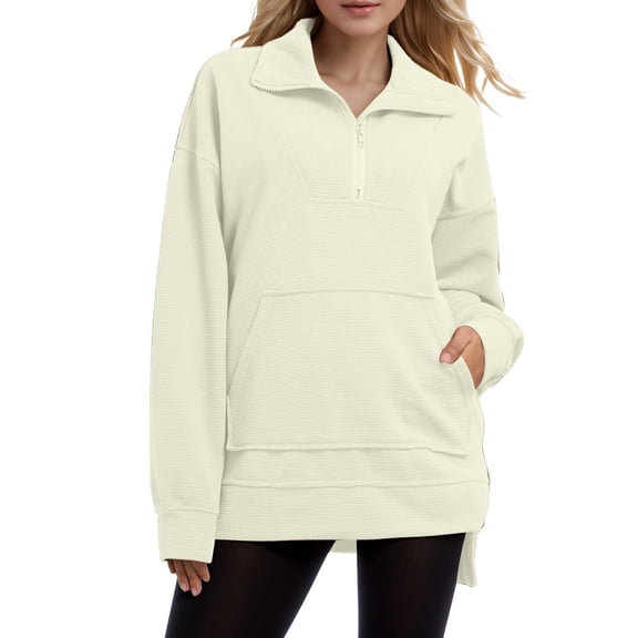 EDFBUYKRS Female Long Sleeve Sweatshirt Casual Womens Sweatshirts Crewneck Long Sleeve Tops Oversized Pullover Sweatshirt for Women Size L