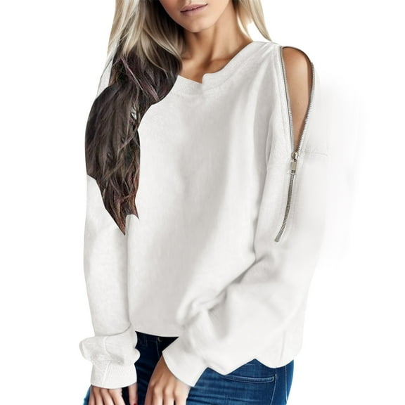 EDFBUYKRS Female Long Sleeve Sweatshirt Christmas Sweaters for Women Funny Cute Plus Size Pullover Shirt Christmas for Women,Christmas Womens Casual Long Sleeve Printed Ladies Sweatshirts Tops Size L