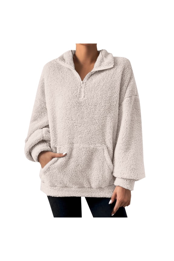 Female Long Sleeve Sweatshirt Oversized Hoodies for Women Polar Hooded Sweatshirts Women Winter Warm Pullover Tops Size Xxl