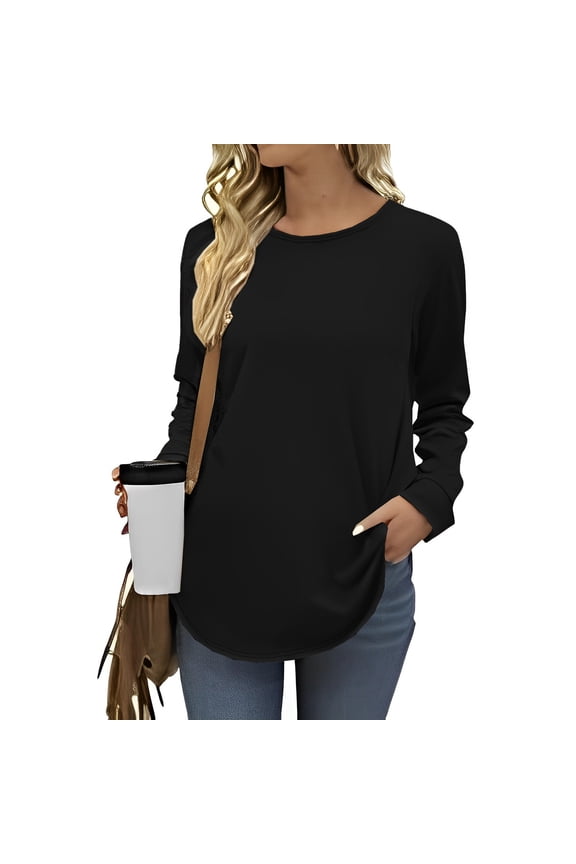 Female Long Sleeve Sweatshirt Womens Oversized Sweatshirt Its Fine Im Fine Everything Is Fine Sweatshirts Casual Crewneck Long Sleeve Pullover Tops Size M