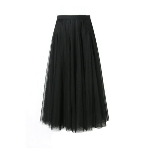 EDFBUYKRS Female Skirts Flowy Skirts for Women Shirt Women's Fashion Big Swing Skirt Thin A Line Skirt Solid Color Skirt