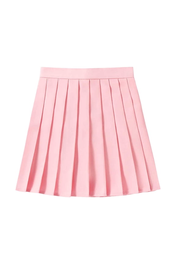 Female Skirts Long Maxi Skirts Plus Size Women's Casual Pleated Skirt Versatile Mini Skirt for Daily Wear Work Study Party Dance with Color Block Design