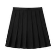 thumbnail image 1 of EDFBUYKRS Female Skirts Long Maxi Skirts Plus Size Women's Casual Pleated Skirt Versatile Mini Skirt for Daily Wear Work Study Party Dance with Color Block Design, 1 of 2
