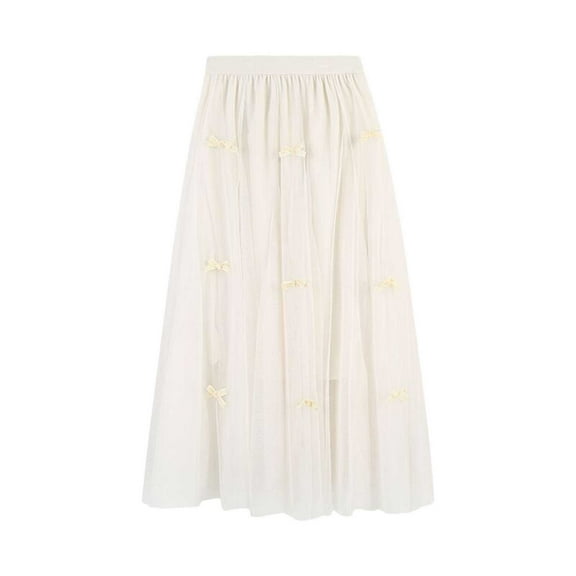 EDFBUYKRS Female Skirts Maxi Skirts for Women Fall Boho Women's Long Maillard Fall Skirt Elegant High Waist Party Wedding Flared A Line Midi Skirts