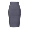 thumbnail image 1 of EDFBUYKRS Female Skirts Maxi Skirts for Women Fall Winter Women's High Waist Knee Length Stripe Bandage Pencil Skirt, 1 of 3