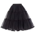 thumbnail image 1 of EDFBUYKRS Female Skirts Plus Size Skirts for Fall Plaid Petticoat Short Woman Wedding Petticoat Underskirtwedding Accessories Bridal Petticoat Marriage, 1 of 2