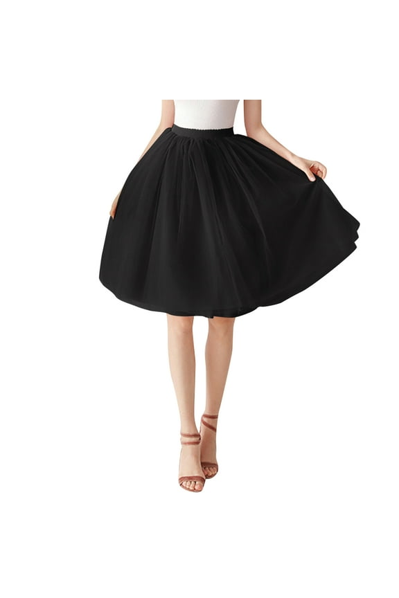 Female Skirts Plus Size Skirts for Women 3X-4X Boho with Pockets Womens Large Skirt Tutu Underskirt Short Gown Ballet Dance Dress Evening Dress Occasion