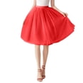 thumbnail image 1 of EDFBUYKRS Female Skirts Plus Size Skirts for Women 3X-4X Boho with Pockets Womens Large Skirt Tutu Underskirt Short Gown Ballet Dance Dress Evening Dress Occasion, 1 of 5