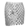 thumbnail image 1 of EDFBUYKRS Female Skirts Sequin Skirt Midi Length Women's Fashion Punk Style Street Style Beaded Holiday Party Skirt, 1 of 9