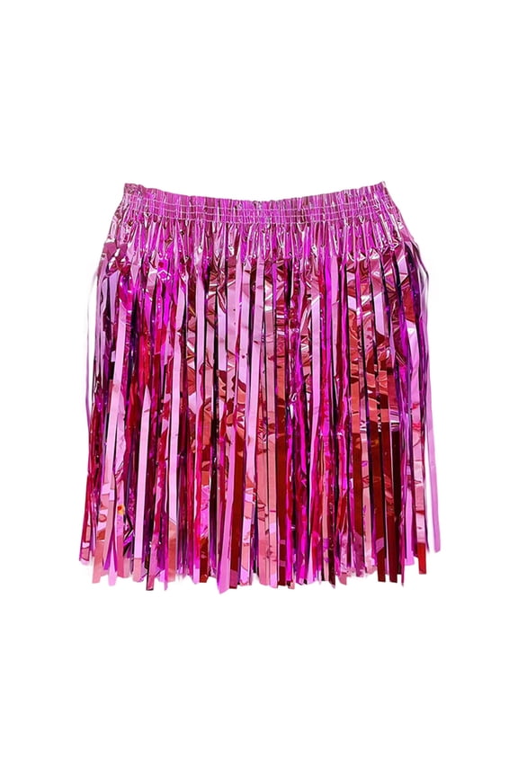 Female Skirts Sequin Skirt Plus Size Silver Lady Rain Dance Performance Beach Music Party for Masquerade Party Skirt