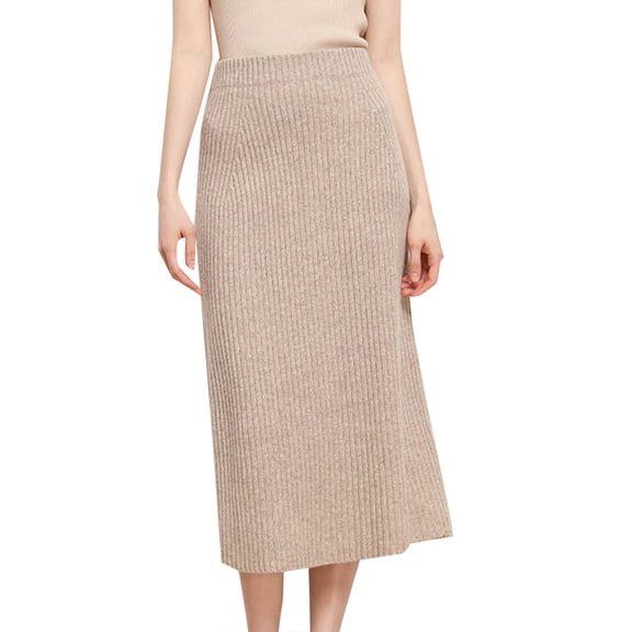 EDFBUYKRS Female Skirts Short Skirt Lingerie Women's Winter Wool Skirt Mid Length Woolen Skirt Thick Skirt