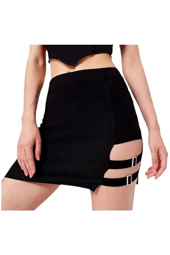 Female Skirts Skirts for Women Fall Black Women's Hugging Short Skirt and Fashionable Korean Version Versatile Irregular High Waist Half Skirt Women's Short Skirt Set Short Skirt