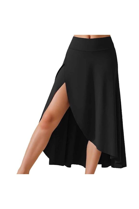Female Skirts Tutu Skirt Women Fashion Solid Casual Elegant Ruffled High Waist Long Sport Dress