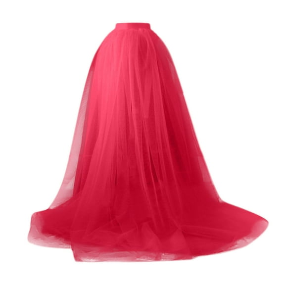 EDFBUYKRS Female Skirts Women's Skirts Plus Size Women Tutu Long Skirts Festival Wedding Party Prom Bandage Mesh Maxi Dress Overskirt