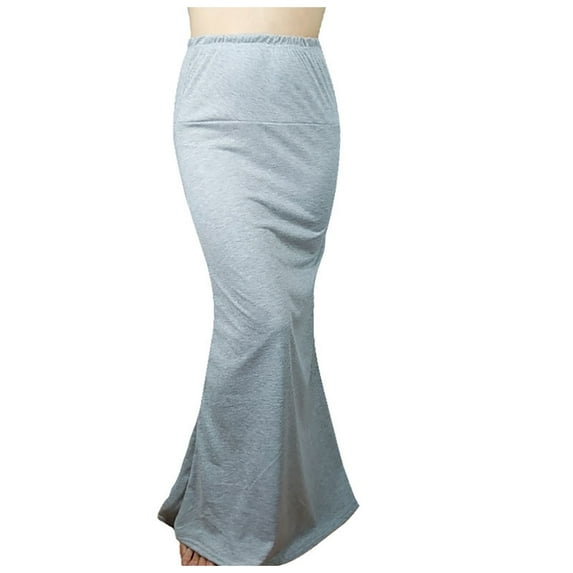 EDFBUYKRS Female Skirts Womens Fall Skirts Plaid Tie in Front Slim Fit Ruched Pencil Skirts for Women High Waisted Elastic Band Bodycon Shirring Skirt with Plus Size Maxi Length