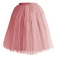 thumbnail image 1 of EDFBUYKRS Female Skirts Womens Skirts Midi Length Silk Womens Pleated Knee Length Skirt Adult Tutu Dancing Skirt, 1 of 3