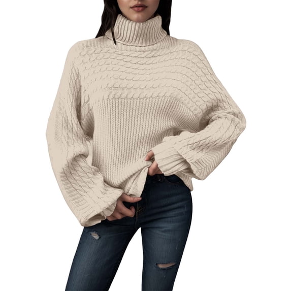 EDFBUYKRS Female Sweaters Halloween Knitted Sweater for Women Pattern Long Sleeve Fair Isle Pullovers Fall Winter Pullover Sweater Fall Sweater L