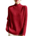 thumbnail image 1 of EDFBUYKRS Female Sweaters Plus Size Sweaters for Women Color Block Striped Pullover Long Sleeve Crew Neck Warm Cozy Tops Fall Sweater Xl, 1 of 3