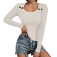 thumbnail image 1 of EDFBUYKRS Female Sweaters Sweater Winter Tops for Woman Black Crew Neck Knit Solid Short Sleeve Pullover Tops for Junior Fall Sweater Xl, 1 of 8
