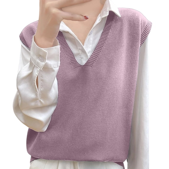 EDFBUYKRS Female Sweaters Sweaters for Women Long Sleeve Crewneck Cute Heart Print Knitted Pullover Sweaters Fall Sweater Xl