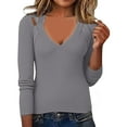 thumbnail image 1 of EDFBUYKRS Female Sweaters Sweaters for Women Long Sleeve Crewneck Tops Fall Oversized Casual Knit Pullover Fall Sweater L, 1 of 8