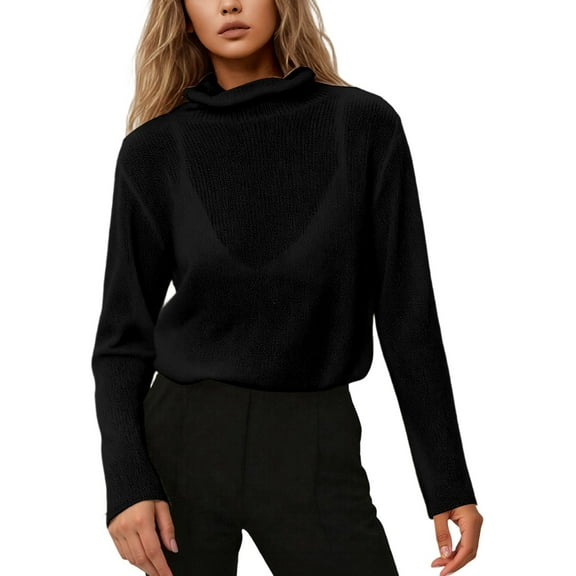 EDFBUYKRS Female Sweaters Women Soft Knit Poncho Sweater Pullover Cardigan Lightweight Wrap Topper for All Season Fall Sweater M