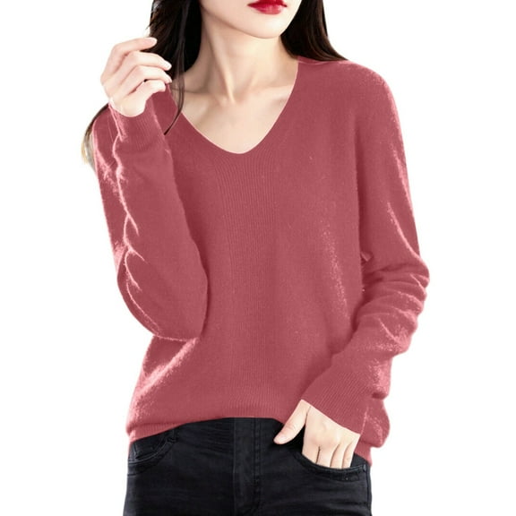 EDFBUYKRS Female Sweaters Women's Roll Neck Sweater with Long Sleeves, Midweight Fall Sweater L