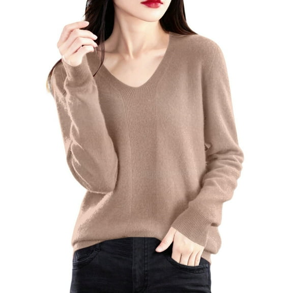 EDFBUYKRS Female Sweaters Women's Roll Neck Sweater with Long Sleeves, Midweight Fall Sweater M