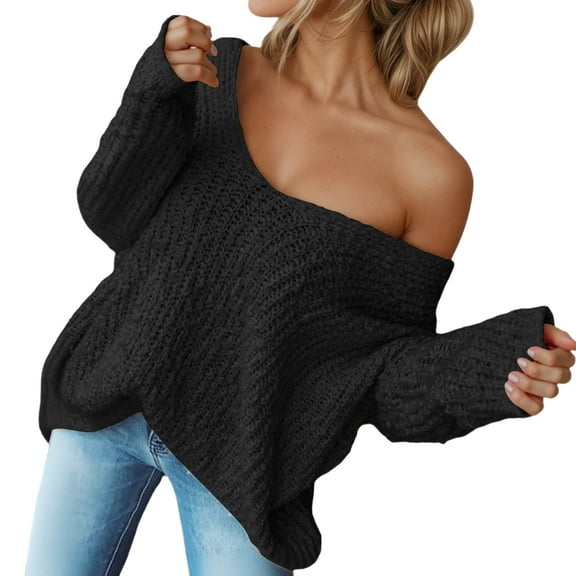 EDFBUYKRS Female Sweaters Women's Turtleneck Sweater Midi Dress with Long Sleeves Fall Sweater S