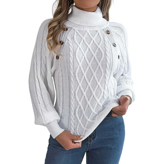 EDFBUYKRS Female Sweaters Womens Tops Dressy Casual Long Sleeve Shirts for Women Business Casual Outfits Lightweight Fall Sweaters Warm Fall Sweater S
