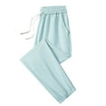 thumbnail image 1 of EDFBUYKRS Female Women Pants Casual Cargo Pants Women Petite Jeans Cool Ice Silk Sweatpants Super Stretch Pants Men's and Women's Casual Jogging Sweatpants Xxxxxl, 1 of 2
