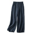 thumbnail image 1 of EDFBUYKRS Female Women Pants Casual Cargo Pants Women Tall Long Trousers High Waisted Nine Point Loose Inset Super Hot Pants Women's Casual Pants Xxxl, 1 of 3