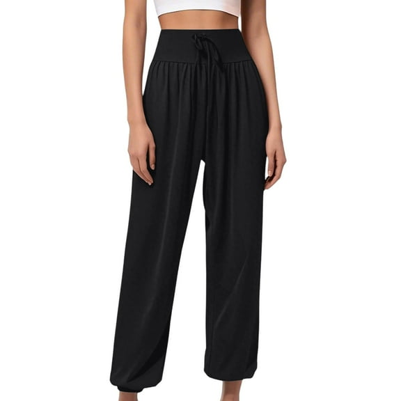 EDFBUYKRS Female Women Pants Casual Hiking Pants Women Plus Size Women's Casual Mid Waist Cargo Jeans Stretch Wide Leg Denim Pants with Pockets Xl
