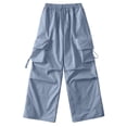thumbnail image 1 of EDFBUYKRS Female Women Pants Casual Linen Pants for Women 2026 Petite Cargo Pants Woman Relaxed Fit Baggy Clothes Black Pants High Waist Zipper Slim Drawstring Waist with Pockets Loose Plus Size Xl, 1 of 3
