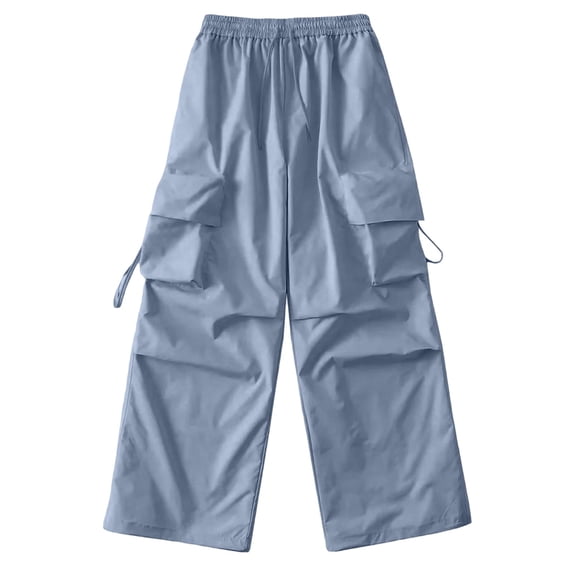 EDFBUYKRS Female Women Pants Casual Linen Pants for Women 2026 Petite Cargo Pants Woman Relaxed Fit Baggy Clothes Black Pants High Waist Zipper Slim Drawstring Waist with Pockets Loose Plus Size Xl