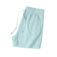 thumbnail image 1 of EDFBUYKRS Female Women Pants Casual Linen Pants Women Short Inseam Women's Casual Pants High Waisted Straight Leg Trousers for Running Sports Comfortable Breathable Summer Fall Workout Xxxl, 1 of 5