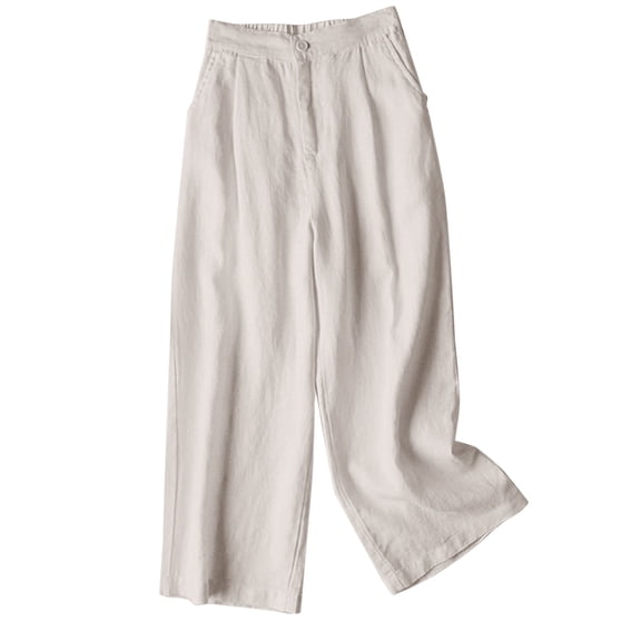 EDFBUYKRS Female Women Pants Casual Pants for Women Dressy Casual Fall Trousers High Waisted Nine Point Loose Inset Super Hot Pants Women's Casual Pants Xxl