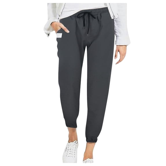 EDFBUYKRS Female Women Pants Casual Petite Sweatpants for Women Women's Lightweight Hiking Cargo Pants Outdoor Casual Travel Sweatpants Joggers Elastic Waist Button Pockets Xxl