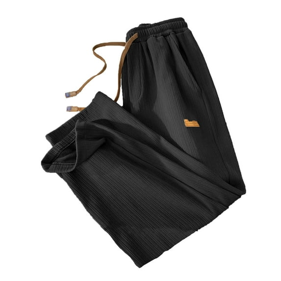 EDFBUYKRS Female Women Pants Casual Wide Leg Sweatpants Women Tall 34 Inseam Cool Ice Silk Sweatpants Super Stretch Pants Men's and Women's Casual Jogging Sweatpants M