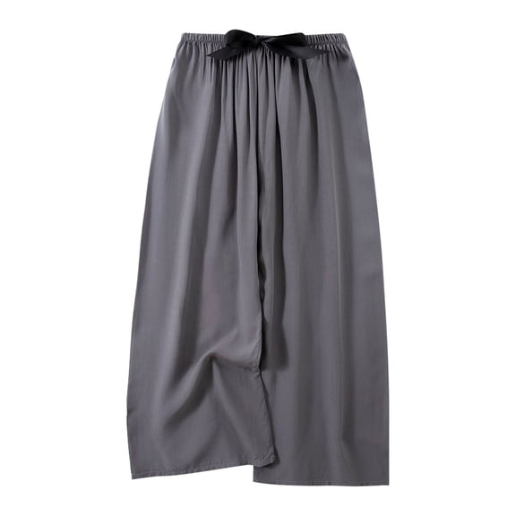 EDFBUYKRS Female Women Pants Casual Women's Sweatpants Long Women's Spring and Summer Beach Pants Silk Home Clothes Pants One Size