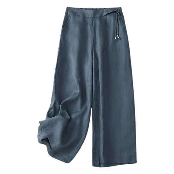 EDFBUYKRS Female Women Pants Casual Women's Sweatpants Wide Leg Set Women's Spring Summer Loose Wide Leg Pants Casual Pants Xxxl