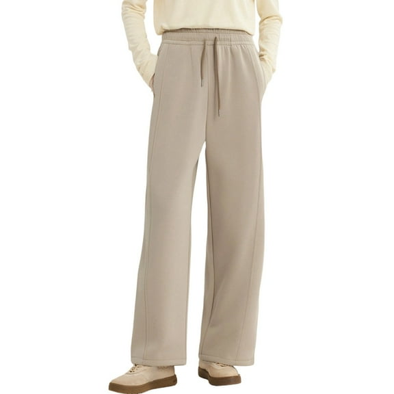 EDFBUYKRS Female Women Pants Casual Womens Cargo Pants Tall Inseam Women's Casual Pants High Waisted Wide Leg Trousers for Everyday Wear Jogging Travel Comfortable Elastic Drawstring Pure Color Xl