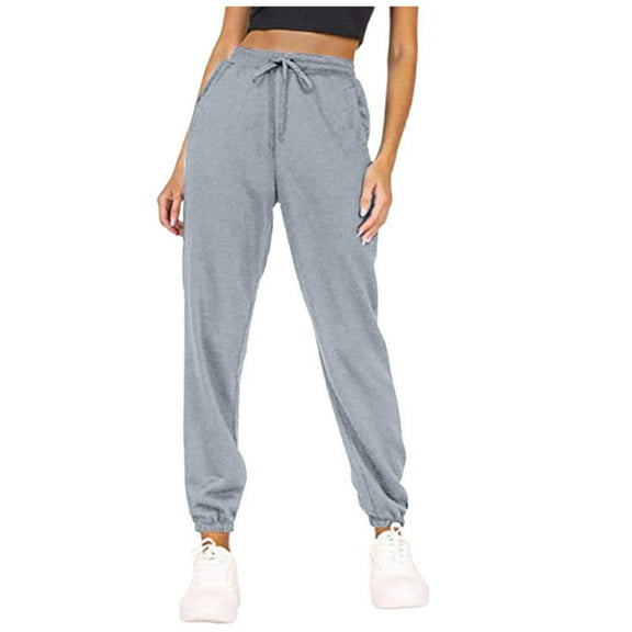 EDFBUYKRS Female Women Pants Casual Womens Linen Pants Petite Xs Lined Joggers for Women Thermal Sweatpants for Women Joggers with Pockets Workout Pants Running Pants L