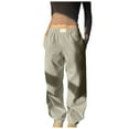 thumbnail image 1 of EDFBUYKRS Female Women Pants Casual Womens Sweatpants with Pockets No Drawstring Solid Color Pants L, 1 of 3
