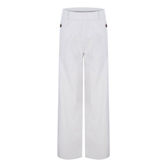 EDFBUYKRS Female Women Pants Casual Work Pants Women Petite Women's Versatile Micro Flared Pants Casual Slim Fit and Drape Feeling Suit Pants S