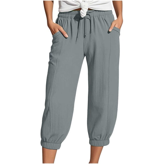 EDFBUYKRS Female Women Pants Casual Work Pants Women Tall Cargo Women Fashion Straight Leg Casual Pants High Waist Sports Loose Pants Xxl