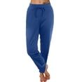 thumbnail image 1 of EDFBUYKRS Female Women Pants Casual Workout Pants Women Loose Fit Petite Women's Solid Colour Autumn/Winter Casual Sweatpants Xxl, 1 of 2