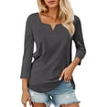 thumbnail image 1 of EDFBUYKRS Long Sleeve Shirts for Women Top Casual Square Neck Tops Lightweight Sweaters Womens Shirts M, 1 of 5